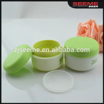 round cosmetic pp baby skin whitening facial cream jar