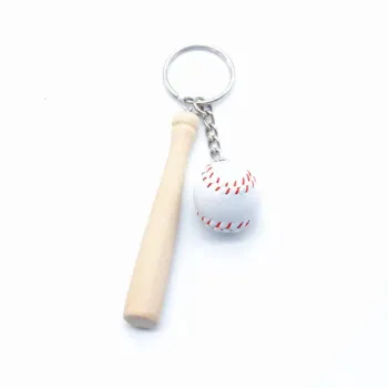 Cute Kawaii Metal PVC 3D Mini Baseball Keychain - Creative Sport Gift