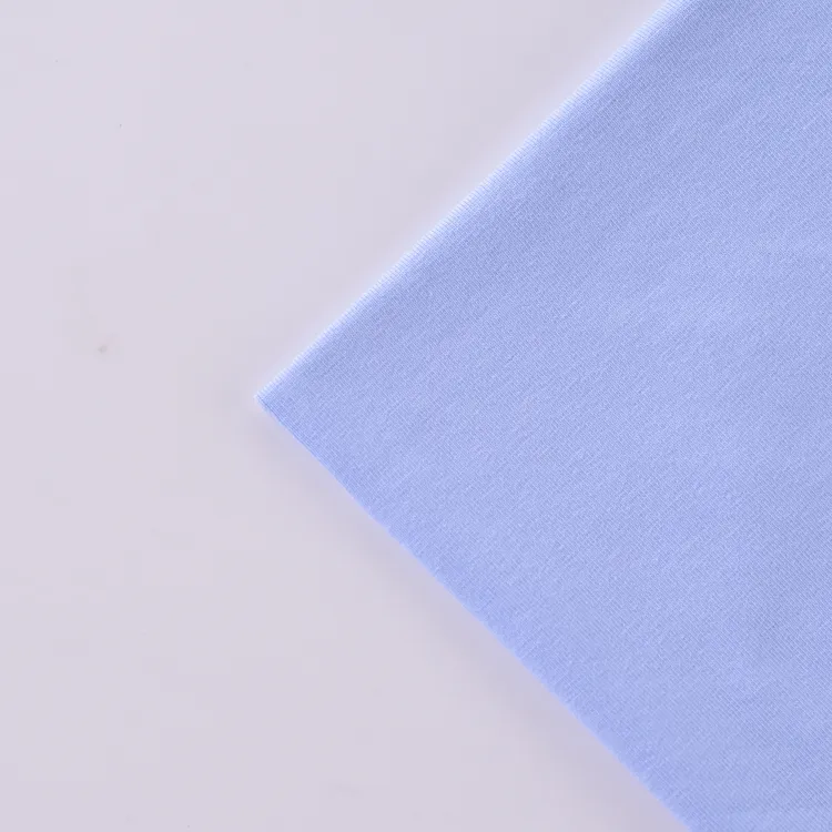 ผ้าฝ้าย 93% 7% ผ้าสแปนเด็กซ์ถักสำหรับตัดเย็บเสื้อผ้า