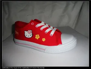 With a picture of the hello KITTY Injection Canvas Shoes