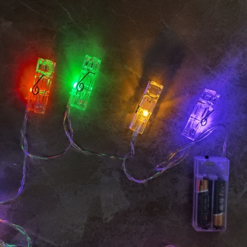 Luci a corda a LED alimentate a batteria per decorazioni natalizie