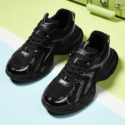 New Height-Enhancing Breathable Retro Thick-Soled Casual Sports Shoes