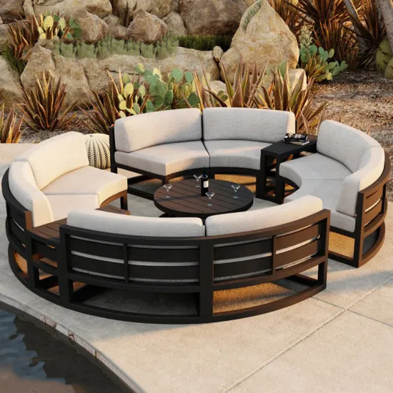 Courtyard Garden Simple Balcony Round Outdoor Sofa