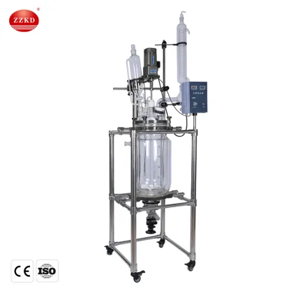 20L Industrial Plug Flow Glass Reactor