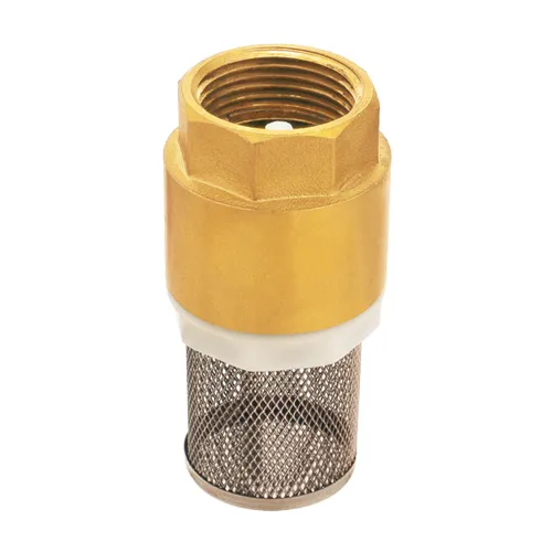 Forged brass spring check valve