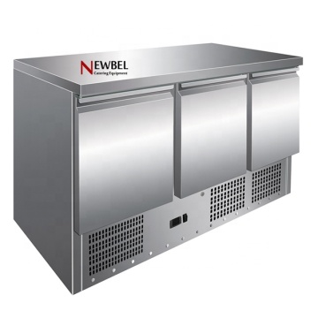 Newbel S903 Saladette Refrigeration Prep Tables - Sandwich &amp; Pizza Display Peti Sejuk
