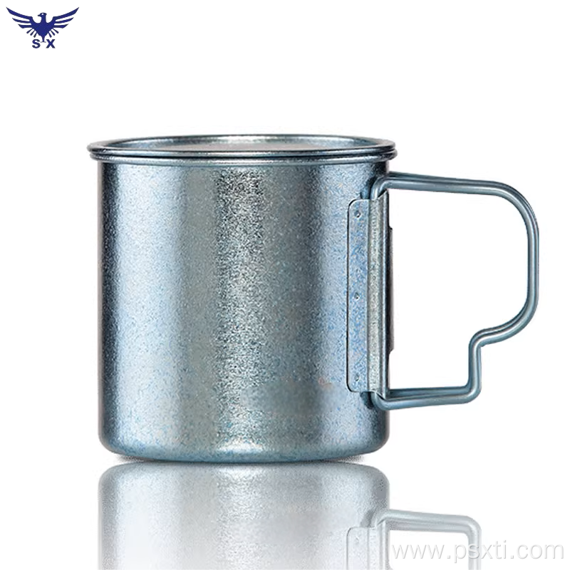 Double Wall Titanium Mug With Lid