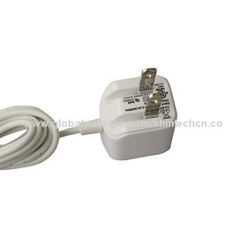 Mini Wall-mounted AC/DC Switching Adapter, 5V DC/2.1A, Measures 33 x 28 x 30mm, CE, RoHS Marks