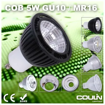 Coulin GU10 LED Spotlight 120 Degree Beam Angle, Mr16 LED Bulb, LED Spot Light