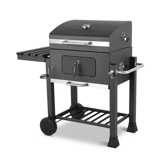 Large Portable Trolley Barrel Charcoal BBQ Grill