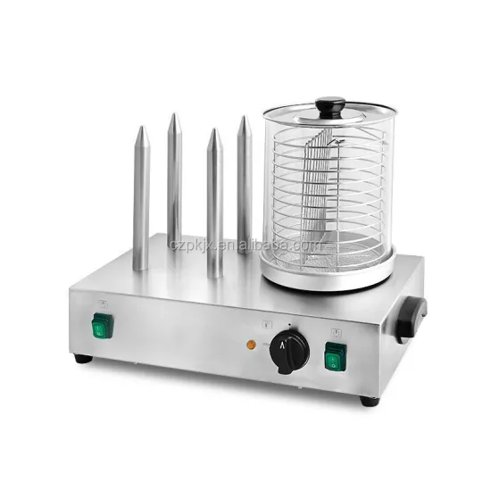 Hot Dog Machine with Bun Warmer and Steamer
