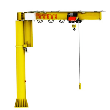 Crane de jib giratoria de 360 ​​grados personalizada con polipasto eléctrico