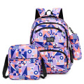 3 Pieces of Cartoon School Backpack