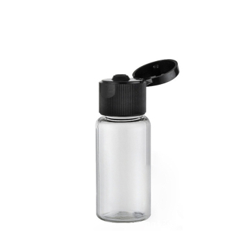 15 ml Mini Transparent PET Bottle with Flip Top Cap - Travel Set