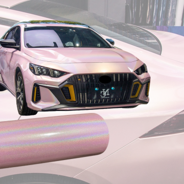 Радужная лазерная плёнка Rosy Pink Car Wrap