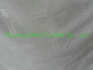 100% polyester loop fabric with embossed logo