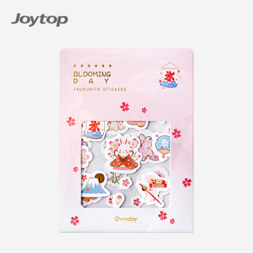 Pegatizas de vinilo impermeables Hanami Kawaii - 48 piezas Promoción al por mayor