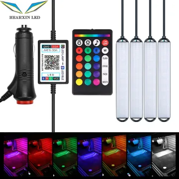 Hearxin Car Atmosphere Lights 12V/24V Adapter with Switch