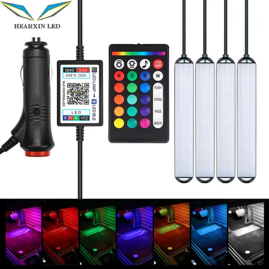 Hearxin Car Atmosphere Lights 12V/24V Adapter with Switch