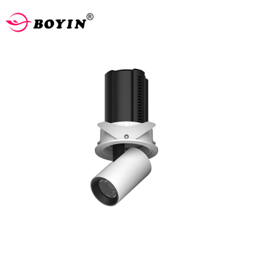 Cob Aluminum Round Stretchable Rotatable Adjustable LED Downlight