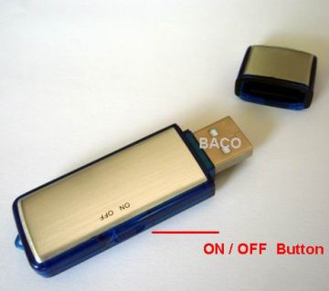 Custom Usb Flash Handheld Voice Recording With 2gb Internal Flash Memory For Meetings