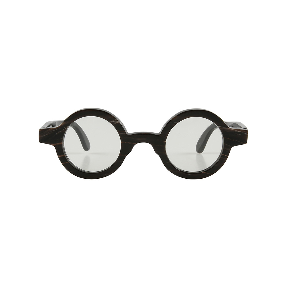 Round Striped Buffalo Horn Frame