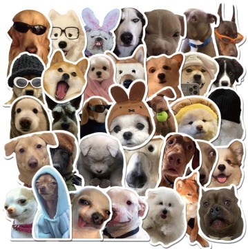 Funny Dog Shape Stickers Set - 50 Pcs Cute Vinyl Decals for Dog Lovers