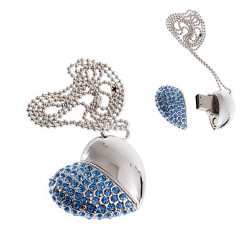 Jewelry Luxury Heart Shape Usb Memory Stick