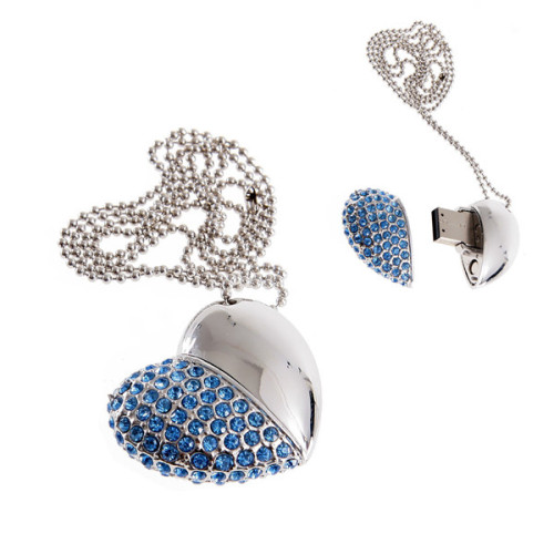 Jewelry Luxury Heart Shape Usb Memory Stick