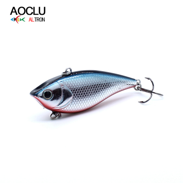AOCLU Sinking VIB Rattle 60mm 9g Hard Bait Fishing Lure with VMC Hooks