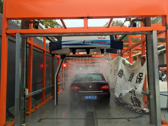 car wash room with touchless