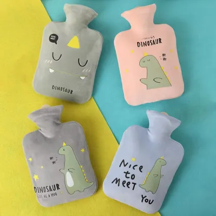 Winter Plush Dragon Hot Water Bag - Explosion-Proof Belly Warmer