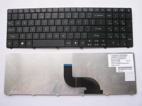 New Original Acer 5810t Aezr9r00110  Laptop Keyboard Black