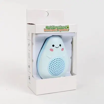 Creative Avocado Cartoon Mini Stereo 5.0 Speaker with FM Support and Portable Subwoofer