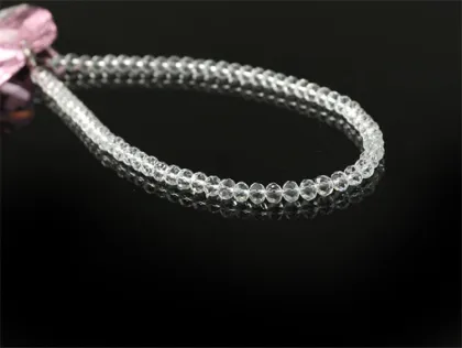 Crystal Angel Wings Car Pendant with Beaded Chain