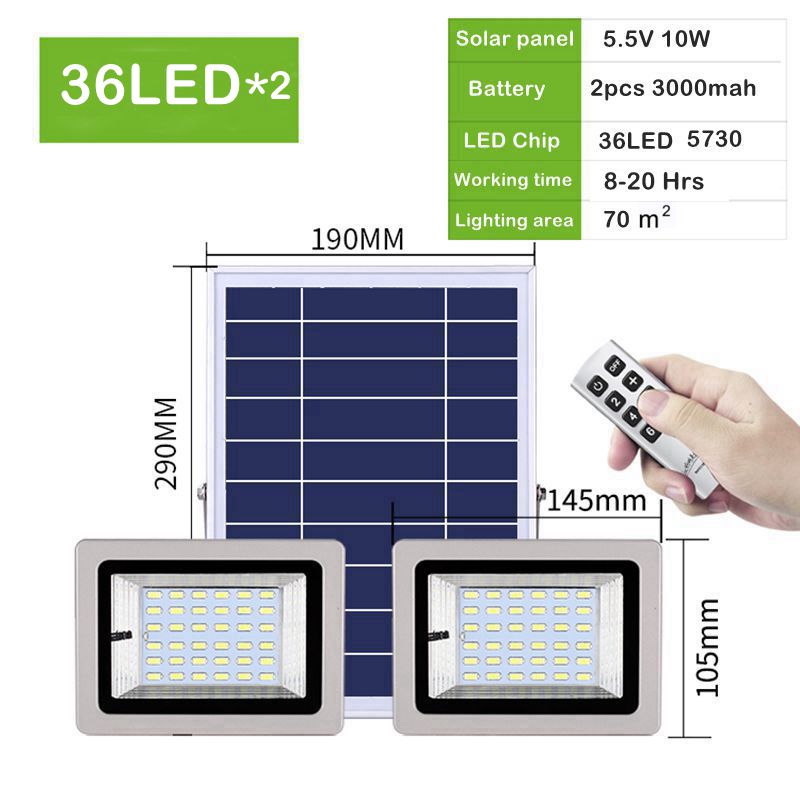 36led Dual Light Solar Led Floodlight