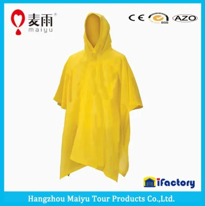 Maiyu one time emergency disposable poncho/raincoat