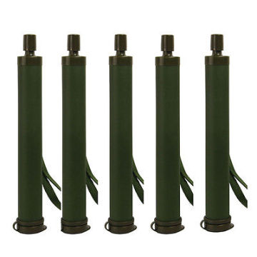 5* Camping Hiking Life Military Emergency Survival Water Filter Purifier Staw