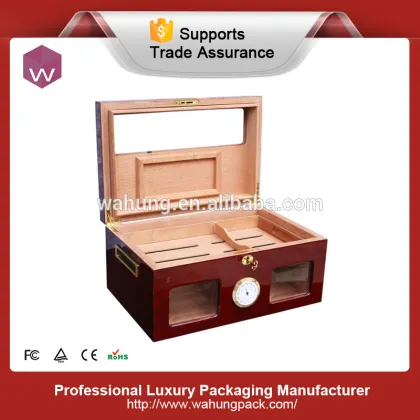 Luxury Cigar Box Crafts /Wood Empty Cohiba Cigar Humidifier Box