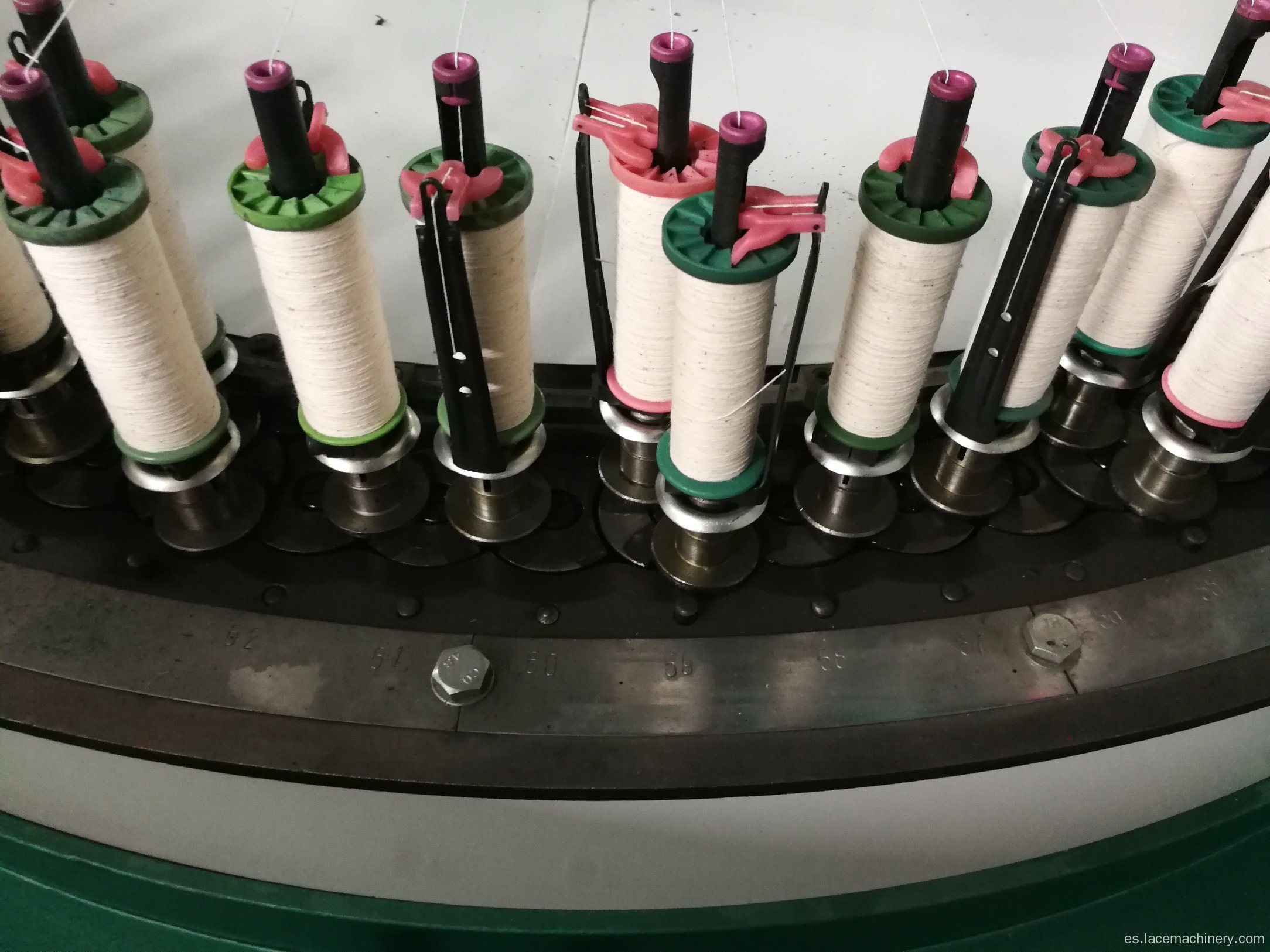 Máquina trenzadora de encaje Jacquard de hilo de algodón