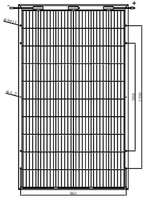 Pannello solare mono solare bifacciale ad alta efficienza