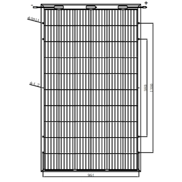 Panel solar mono de alta eficiencia bifacial