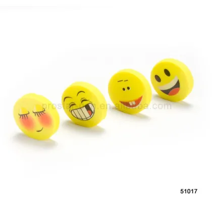 smiling face shaped eraser smile student eraser