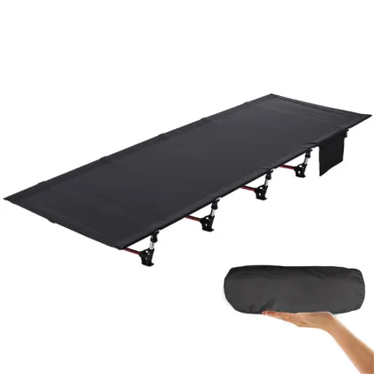 OEM Outdoor Ultralight Adjustable Reclining Travel cot Portable Aluminum Alloy Material Folding Camp Bed Cot