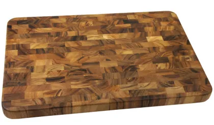 Large End Grain Prep Station wooden cutting board