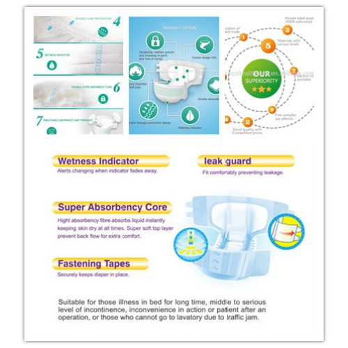 Günstige weiche Windeln für Erwachsene Anti-Leck-Windeln für Erwachsene