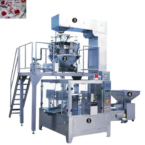 Automated Gummy Candy and Lollipop Packaging Machines for Doy Pouches and Multicellular Weighing