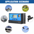 50A 12V/24V PWM PWM Solar Charge Controller