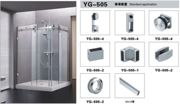 Bathroom Sliding Glass Door Hanging System Yg-505