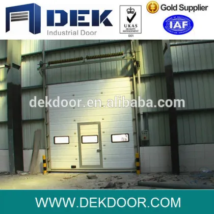 Industrial galvanized steel overhead door